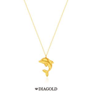 디아골드 24K 순금 행운 돌고래 목걸이