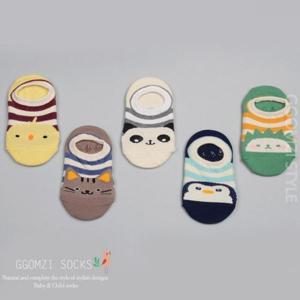 [꼼지]유아동 H리치 애니멀덧신(5족)세트/유아양말/아기양말/신생아/유아덧신/아기덧신/아동덧신