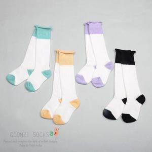 [꼼지]Y투톤골지 롤링반장/유아양말/아기반장/유아반장/신생아양말/아기양말/니삭스/무릎양말/반스타