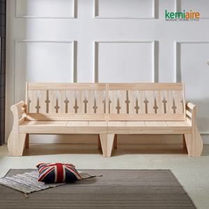 케미에르 편백나무원목(무절) 4인용쇼파 KMD-401