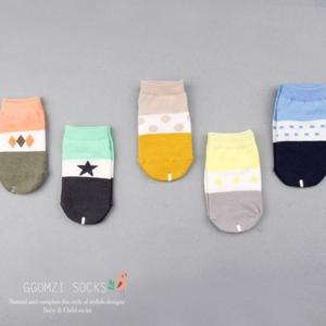 [꼼지]D피규어SK(5족세트) 유아양말/스니커즈/양말세트/아기양말/신생아양말/여아양말/남아양말