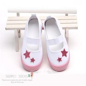 [꼼지]팡팡스타 면실내화 CP23/유아/아동/리본/레이스실내화/핸드메이드/재롱잔치/슬립온/단화