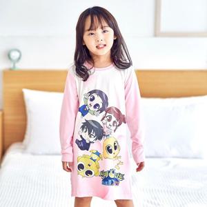 [토토와모모]신비아파트 여아 유아 실내복 원피스 / 신비블룸(피치기모)