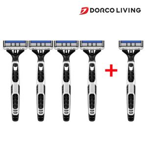 도루코 4중날 페이스4 휴대용 일회용 면도기 기획구성4+1(5개입)
