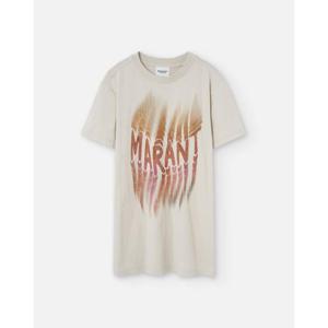 이자벨마랑 ZOELINE 조엘린 프린팅 반팔 티셔츠 TS0147FAC1N07E2