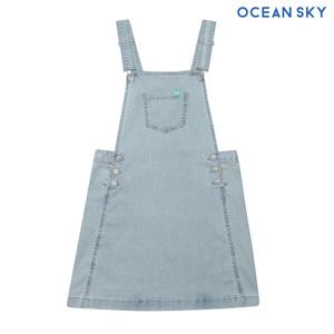 [오션스카이] 여아 데님 오버롤 원피스-BBJG6152C0D