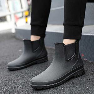 남성용 예쁜 레인 부츠 고무 장화 농사 신발 코디