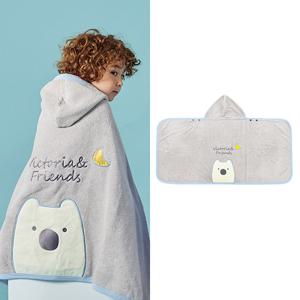 [빅토리아앤프렌즈][아동비치가운]위티뱀부 비치타올_위티그레이