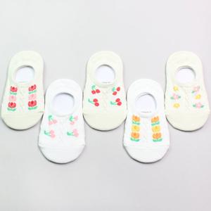 [노디자인] J튤립 덧신 5켤레 세트 여아덧신 아동양말 유아양말