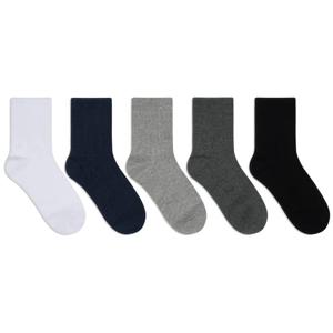 [무료배송] MJ 남성용/학생용 무지 카바 중목 양말(5족) 남자