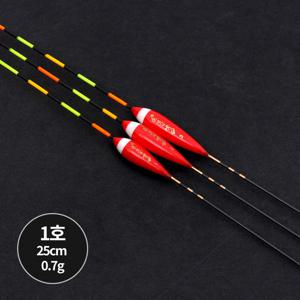 싸파 튜브내림 찌 25cm 레드 민물 내림낚시 솔리드톱