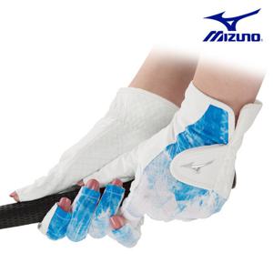 [미즈노] W-그립력이 뛰어난 여성 합피 양손 메쉬 골프 장갑