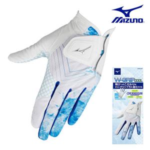 [미즈노] W-그립력이 뛰어난 남성 합피 메쉬 골프 장갑