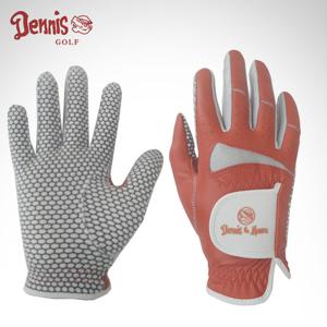 [데니스골프] 논슬립 합피 양손 골프장갑(여성)