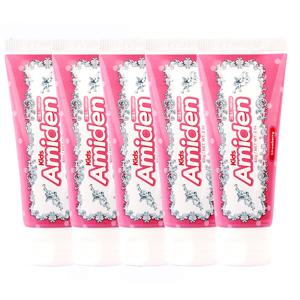아미덴 어린이 고불소 치약 5개 60g 딸기향 유아 아기 초등학생