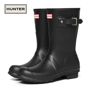 [헌터] 우먼스 오리지널 숏 레인부츠 블랙 WFS1000RMA-BLK