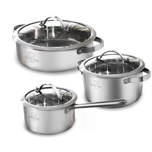 스텐냄비 쿠치나 인덕션 냄비 3종세트 18편수+20양수+26전골