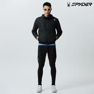 [스파이더] 남성 러닝 하이브리드 레깅스 SPIFCNFL231MBLK