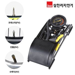 삼천리 휴대용 발펌프 SP160G 튜브 자전거 에어펌프 공기주입기
