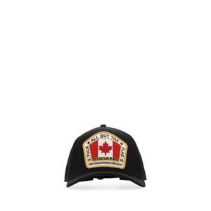 디스퀘어드 남성 블랙 코튼 볼캡 BCM401105C00001 2124