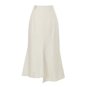 [에이비에프지]언발란스 트임 포인트 머메이드핏 롱 스커트 APY4HS01J