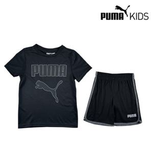 [푸마키즈] 푸마키즈 반팔 상하세트(7120505105_BK)