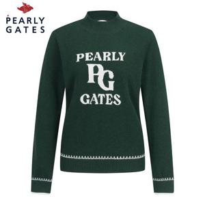 [파리게이츠] 파리게이츠 여성 로고 모크넥 방풍 니트 521D4SR671_GN