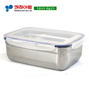 키친아트 피앙세(FIANCE) 스텐밀폐용기(사각6호-2.45L)