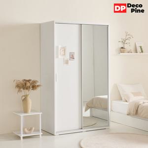 데코파인 리즈 슬라이딩장롱 1200 거울옷장 안방 작은방 키큰장