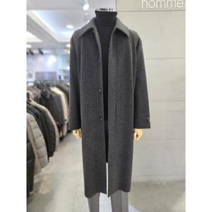 바쏘옴므 세이브존03 바쏘옴므 24F/W 차콜그레이 울  핸드메이드 발마칸롱 코트 WSAGY4CJ17ACHA