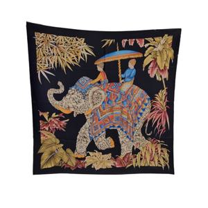 [페라가모][롯데탑스]310118 756257인디아 프린트 실크 스카프