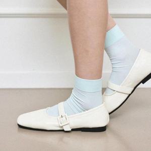 [클립] 스퍼 SPUR Crimp Buckle 메리제인 플랫 -US9025 (아이보리)