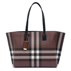 (명품) 버버리 브라운 체크 토트백 8069659