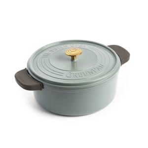 그린팬 페더웨이트 세라믹코팅 주물냄비 26cm (스모키블루)