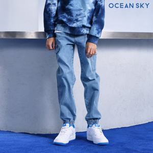 [오션스카이][썸머팬츠] 남아 포켓 조거 데님 팬츠-CBJB2305C0D