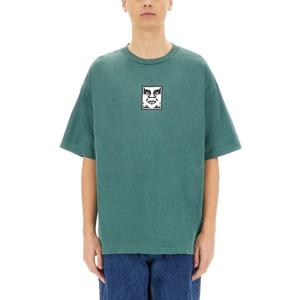 오베이 그래픽 프린트 크루넥 루즈 핏 티셔츠 167924152 PIGMEN