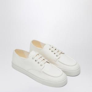 프라다 아이보리 해머드 가죽 스니커즈 2EE427G000MN0 F0304