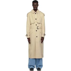 맥케이지 트렌치코트 베이지 보 트렌치 코트 251015M184000