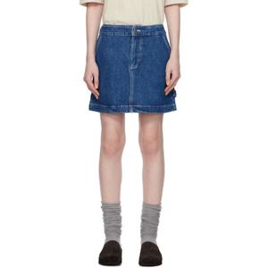 아페쎄 미니스커트 블루 크리스티 데님 미니 스커트 251252F090003