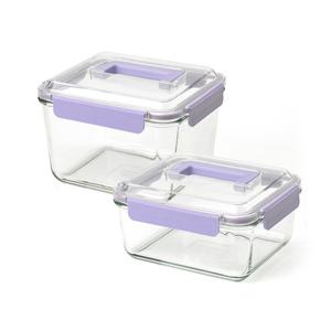 글라스락 퓨어 베리페리 핸디 2조 세트 (2.7L, 3.7L)