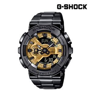 [지샥]풀메탈 GM-110BD-1A9DR MAIN 빅페이스 블랙메탈 패션시계 방수시계