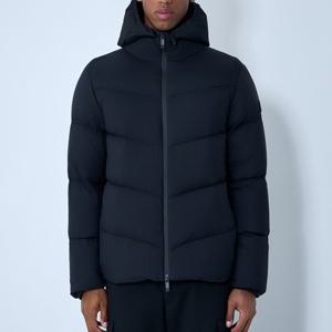 25 FW 몽클레어 포레즈 Forez 퀼트 후드 하이넥 집업 다운 자켓 블랙 1A00156 597YD 999