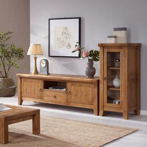 마루엔개비 우리목 양문 거실장세트 2PC TV대 원목가구