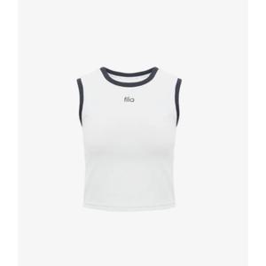 휠라 여성 골지 캡내장 슬리브리스 FS2ITH2254F OWH SPN