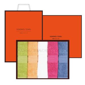 송월 샤보렌 식스 140g 고급면 30수 5매 선물세트+쇼핑백 기념수건 답례품