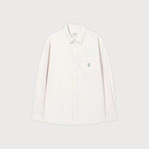 M 커버낫긴팔티 CQK CO2501SH31-TP C 로고 다잉 옥스포드 셔츠 Light Purple