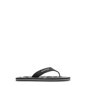 발렌시아가 로고 패치 통 샌들 841422W14S2 1090 TP948102674