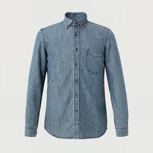 [인디안]중년 남성 슬림핏 리얼 데님 셔츠 MIVNL4F816153GL