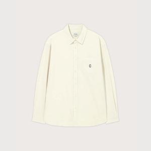 M 커버낫반팔티 CQK CO2501SH31-IV C 로고 다잉 옥스포드 셔츠 Ivory