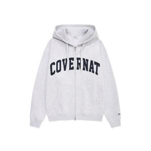 M 커버낫후드티 CQK CO2403HZ03-HG 아치 로고 기모 후디 집업 헤더 그레이